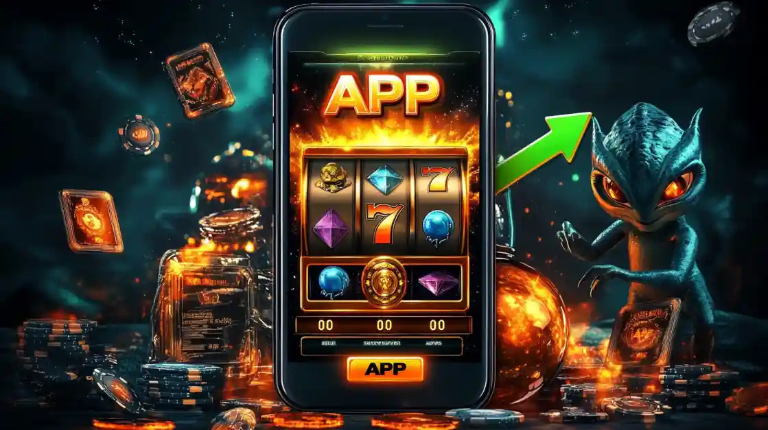 A slot-style game shown inside the 222bet mobile app, highlighting a fun gaming experience.